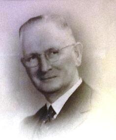 Photograph: Alex Strang, Principal CTS 30/6/1932-1950, Framed photograph Alex Strang, Principal, Collingwood Technical School 30/6/1932-1950