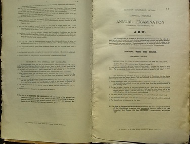 Book - CTS, Collingwood Technical School. Examination Papers. 1940, 1940