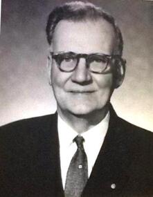 Photograph: J.V.Shelton, Principal, CTS 1960-1962, Photograph of J.V.Shelton, Principal of Collingwood Technical School, 1.1.1960-31.5.1962