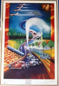 Print: 'Formula for Excitement' Grant Van Cuylenburg 1998, Lombard the Paper People, 1998