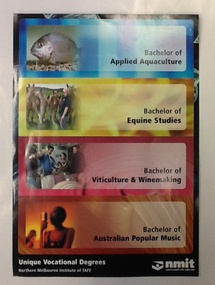 Brochure - NMIT, Collection of course brochures, NMIT. 1996-1997, 1996-1997