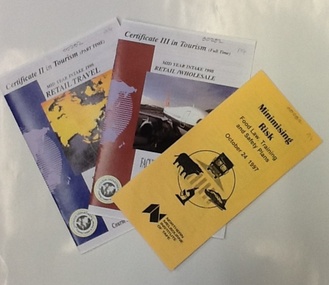 Brochure - NMIT, Collection of brochures on Wine Education and Hospitality, Circa 2000s