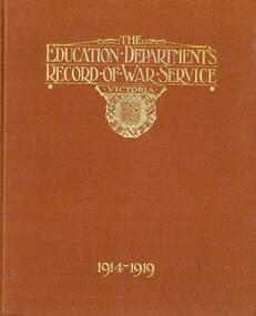 Book: The Education Department's record of war service, 1914-1919