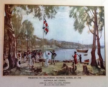 Framed picture: Presented to CTS by the Aust Day Council 1960