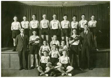 Photograph: Collingwood Technical School Boxing team 1932, Photograph of Collingwood Technical School Boxing team 1932