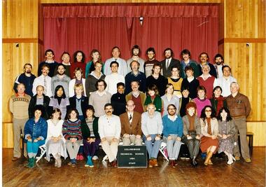 Photograph:  CTS 1984 Staff, Photograph:  Collingwood Technical School 1984 Staff