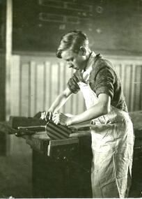 Photograph: CTS Junior Woodworking students c1930s