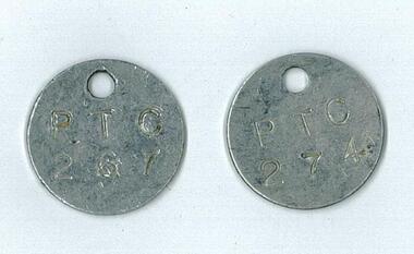 Locker tokens: PTC 1970s