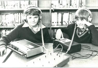 Photographs: PTS 1976 & 1977 Students in classes and library