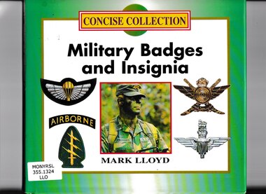 Book, Grange Books, Military badges and Insignia, 1995