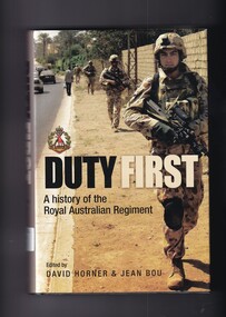 Book, Allen and Unwin, Duty first: A history of the Royal Australian Regiment