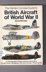 Book, Hamlyn, The Hamlyn concise guide to British military aircraft of World War II1st, 1982