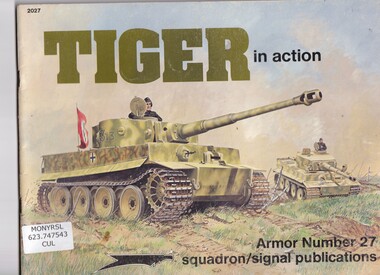Book, Bruce Culver, Tiger in action, 1989