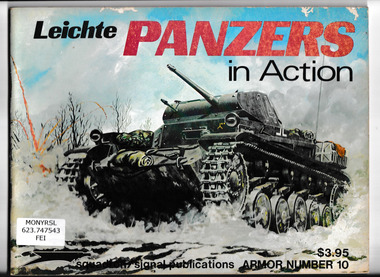 Book, Uwe Feist, Leichte panzers in action, 1974