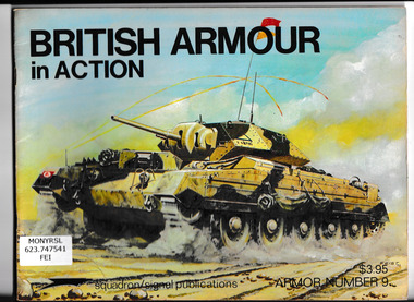 Book, Uwe Feist, British armour in action, 1974