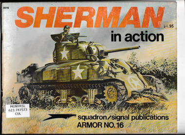 Book, Squadron/Signal Publications, Sherman in action, 1977