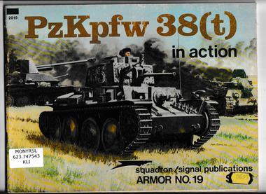 Book, Charles H Kliment et al, PzKpfw 38 (t) in action, 1979