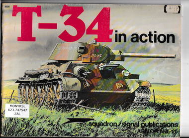 Book, Steven Zaloga, T-34 in action, 1981