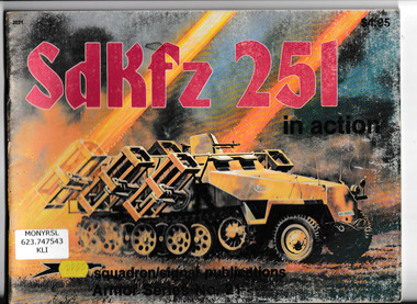 Book, Charles Kliment, SdKfz 251 in action, 1981