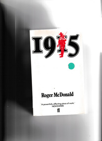 Book, Roger McDonald, 1915, 1979