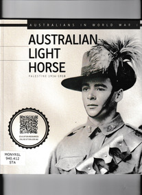 Book, Department of veterans affairs, Australian light horse: Palestine 1916-1918, 2008