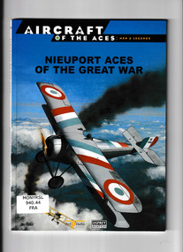 Book, Norman Franks, Nieuport aces of the great war, 2001