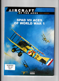 Book, Jon Guttman, SPAD VII aces of World War I, 2001