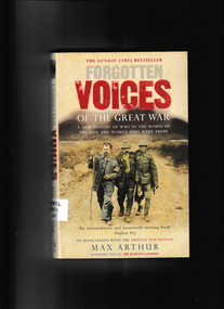Book, Ebury Press, Forgotten voices of the Great War, 2003