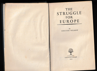 Book, Collins, The struggle for Europe, 1952