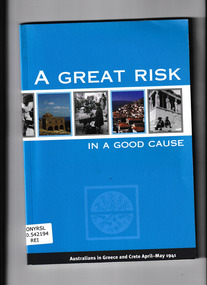 Book, Australian Government, A great risk in a good cause, 2001