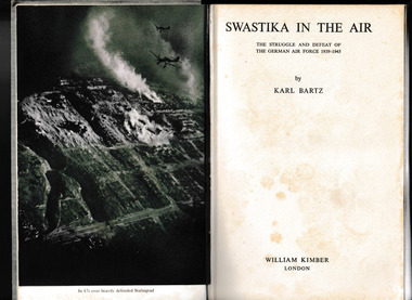 Book, William Kimber, Swastika in the air: the struggle and defeat the German Air Force,1939-1945, 1956
