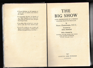 Book, Chatto and Windus, The big show, 1951