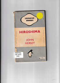Book, Penguin, Hiroshima, 1946
