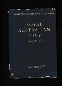 Book, Australian War Memoria, Royal Australian Navy, 1939-1942, 1957