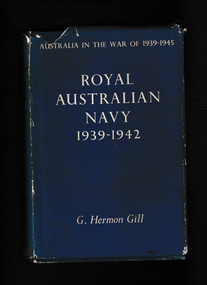 Book, Australian War Memoria, Royal Australian Navy, 1939-1942, 1957