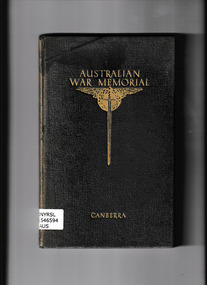 Book, Australian War Memorial, Guide to Australian War Memorial, 1941