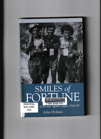 Book, Simon & Schuster, Smiles of fortune : a memoir of the war against Japan 1943-45, 2001