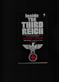 Book, Albert Speer, Inside the Third Reich, 1981