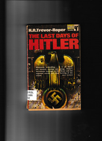 Book, Pan Books, The last days of Hitler, 1952
