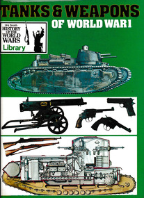 Book, Bernard Fitzsimons, Tanks and weapons of World War One, 1973