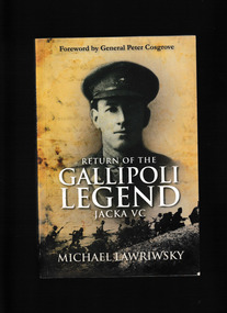 Book, Mira Books, Return of the Gallipoli legend : Jacka VC, 2010
