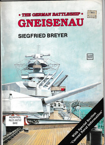 Book, Schiffer Publishing, The German battleship Gneisenau, 1990