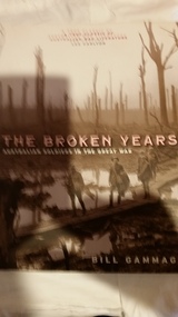 Book, Melbourne University Publishing, The broken years, 2010