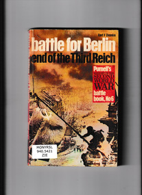 Book, MacDonald and Company, Battle for Berlin: End of the Third Reich, 1968