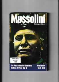 Book, Pan Books, Mussolini, 1973