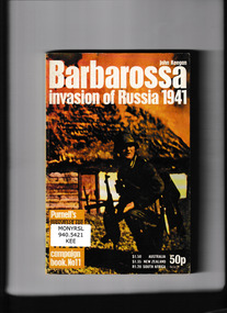 Book, Pan Books, Barbarossa: Invasion of Russia 1941, 1970
