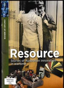 Book, Department of Veterans' Affairs, Resource : stories of Australian innovation in wartime, 2016