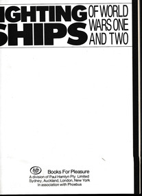 Book, Crescent Books, Fighting ships of World Wars One and Two, 1976