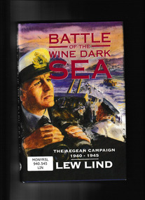 Book, Kangaroo Press, Battle of the wine dark sea : the Aegean campaign 1940-1945, 1994