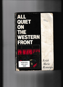 Book, Picador classic, All quiet on the western front, 1929